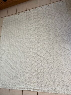 Vtg Laura Ashley “Bramble Berry” Shower Curtain Made in USA Floral Cottagecore